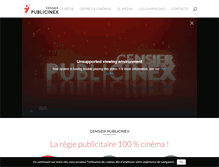 Tablet Screenshot of censier-publicinex.fr